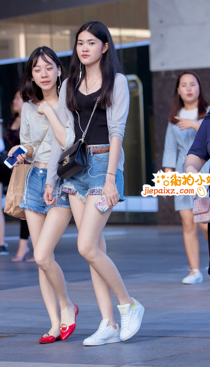 牛仔热裤美女姐姐，街拍美女[RK·871bw]
